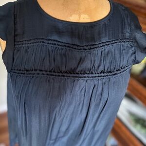 LOFT XS navy blue silky feel sleeveless top